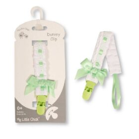 Dummy Clip With Lace And Bow- Grey (copy)