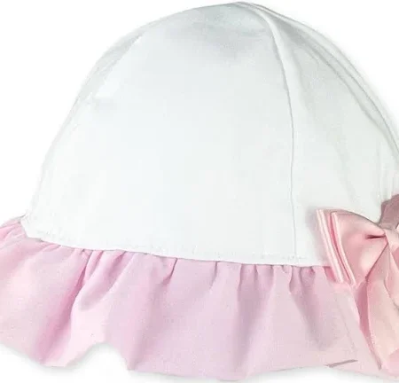 Baby Girls Sunhat - White And Lilac 0-3m (copy)