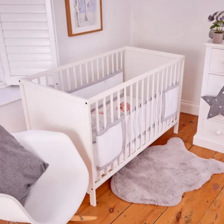 Breathable Cot Bumper Soft White (copy)