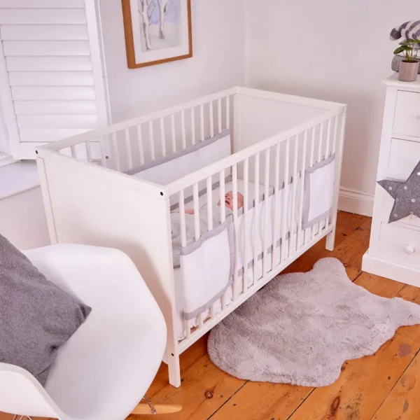 Breathable Cot Bumper Soft White (copy)
