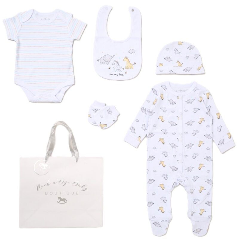 Baby Boys "up, Up & Away" 6 Piece Mesh Bag Gift Set (copy)