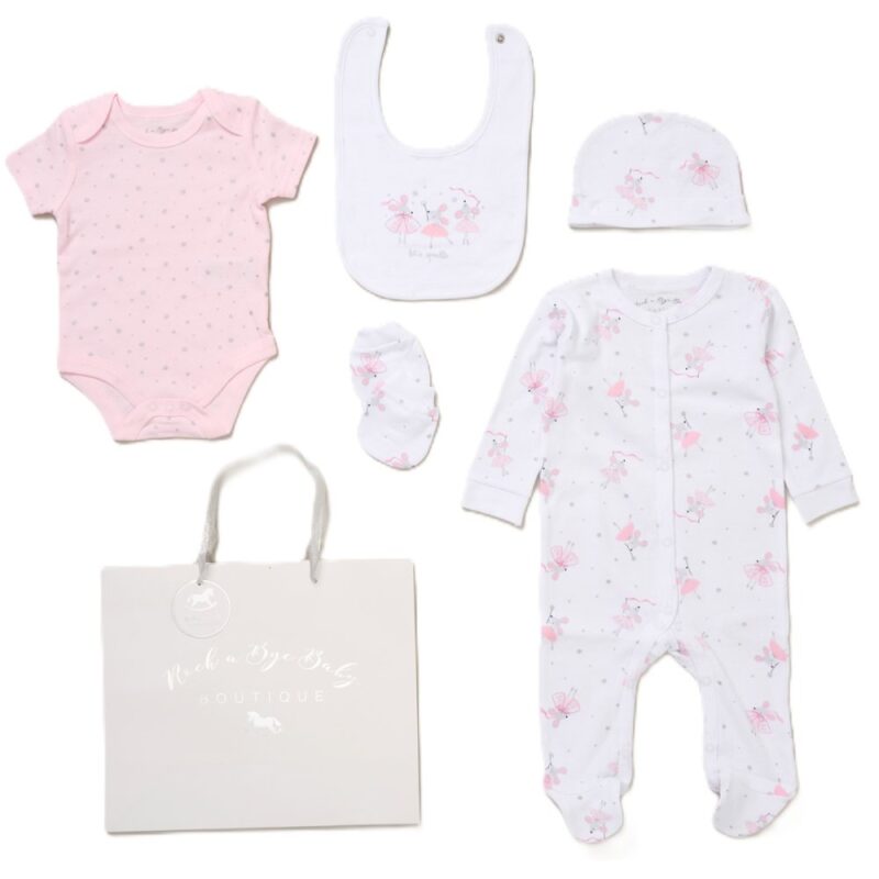 Baby Boys Sailor Bear 6 Piece Mesh Bag Gift Set (copy)