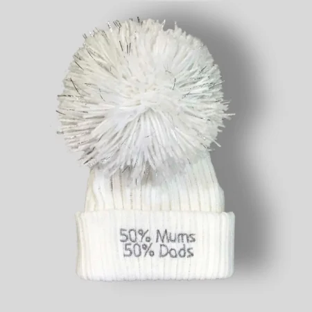 50% Mums 50% Dads Pom Hat