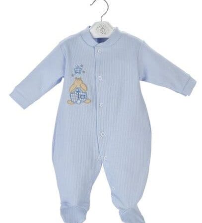 Dandelion Rabbit & Star Ribbed Sleepsuit Pink (copy)