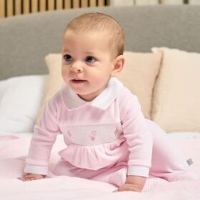 Dandelion Spinning Top Smocked Sleepsuit
