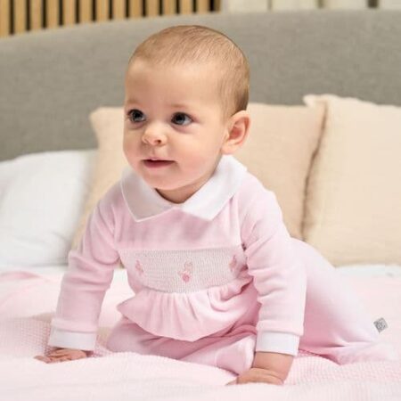 Dandelion Spinning Top Smocked Sleepsuit