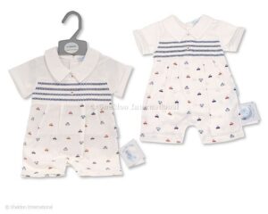 Baby Boys Short Romper - Cars