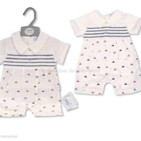Baby Boys Short Romper - Cars