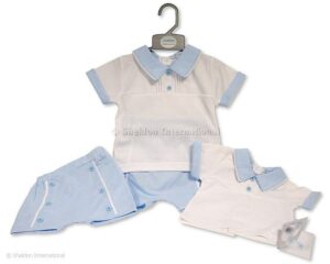 Baby Boys 2 Pcs Shorts Set - Sailor