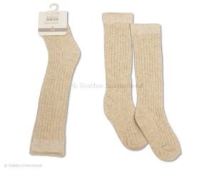 Baby 3/4 Length Socks - Taupe