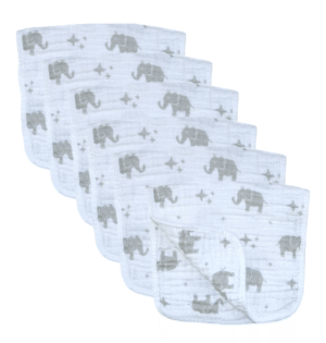 Muslinz 6 Pack 3 Ply Cotton Muslin Burp Cloths- Rainbow (copy)