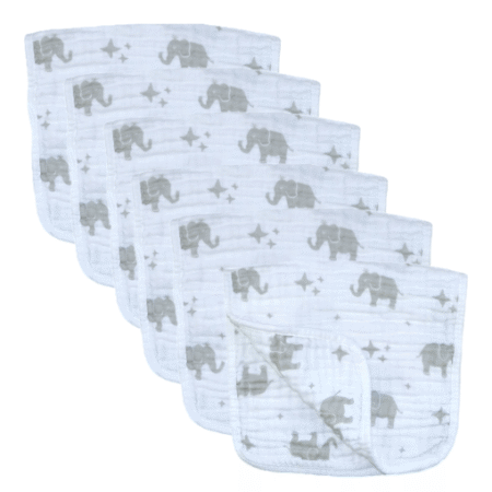 Muslinz 6 Pack 3 Ply Cotton Muslin Burp Cloths- Rainbow (copy)