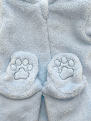 Pex Blue Fluffy Sleepsuit