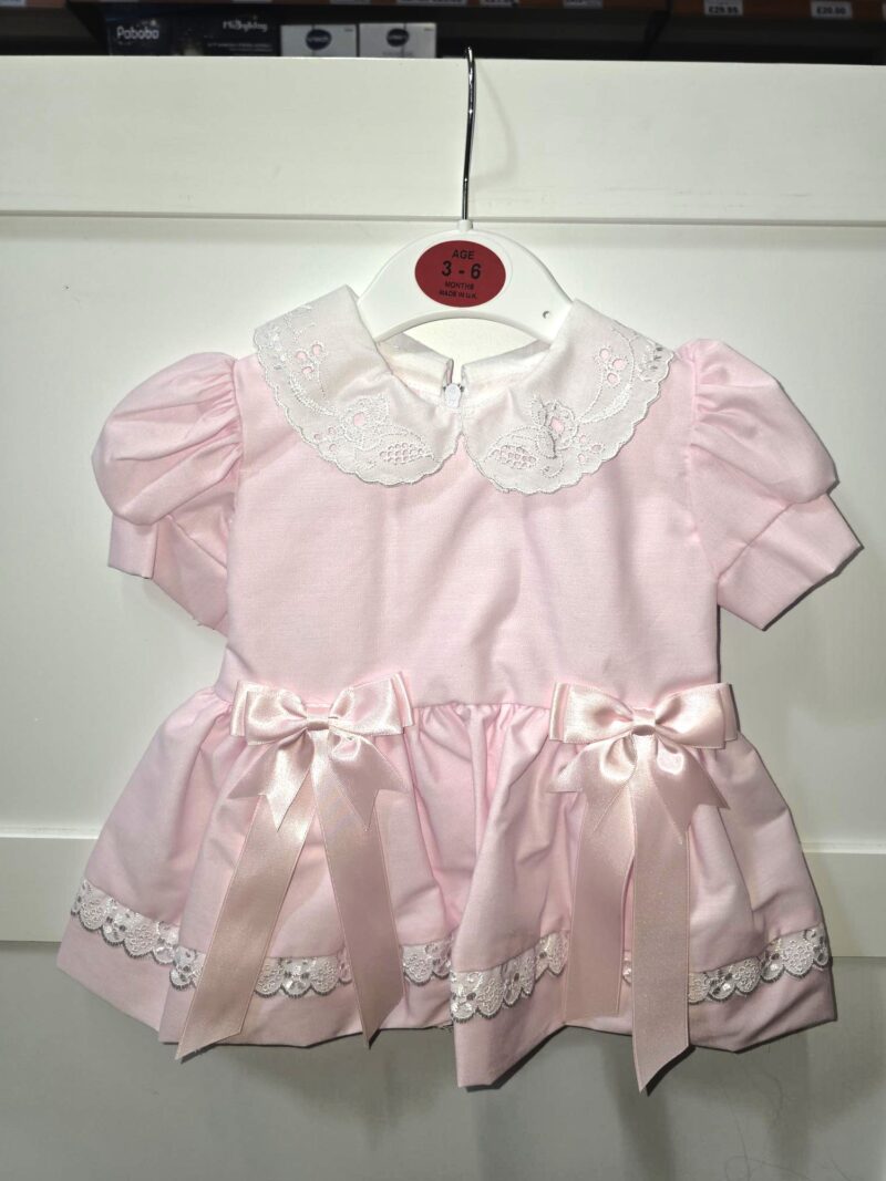 Baby Girls Pink Bow Dress