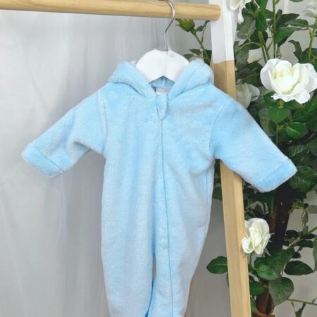 Pex Blue Fluffy Sleepsuit