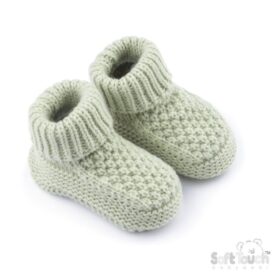 Blue Ribbed Bootees (copy)