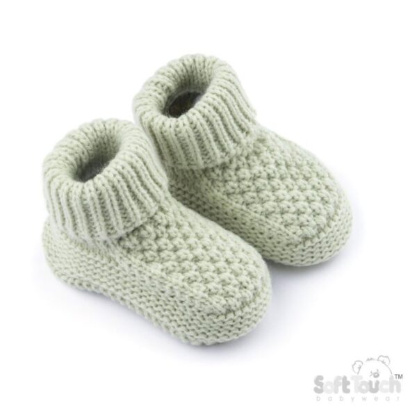 Blue Ribbed Bootees (copy)