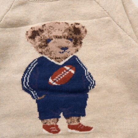 Baby Boys Bear Knitted 2 Piece Outfit