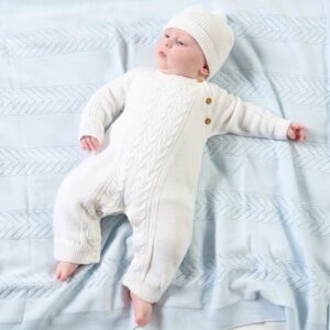 Dandelion Knitted Coverall & Hat