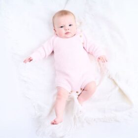 Dandelion Long Sleeve Knitted Romper- Taupe (copy)