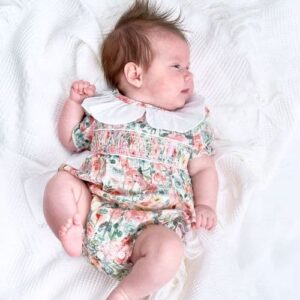 Dandelion Floral Smocked Romper