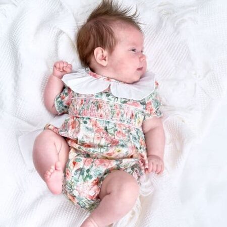 Dandelion Floral Smocked Romper