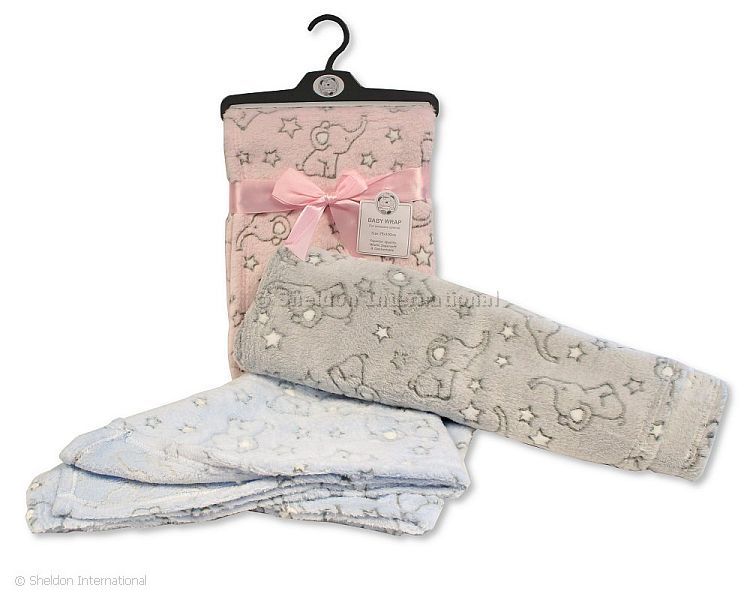Baby Pink Elephant Jacquard Blanket Baby Pink Elephant Jacquard Blanket