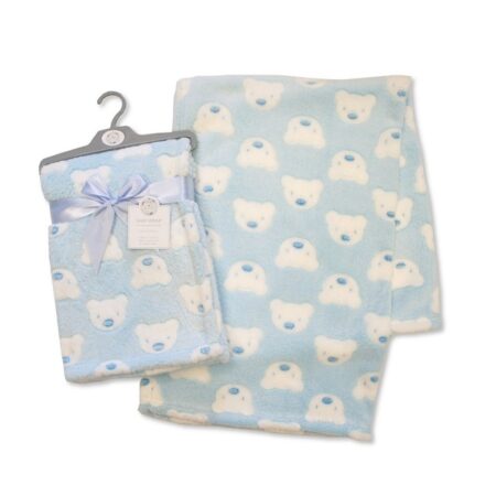 Baby Printed Teddy Wrap- Pink (copy)