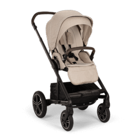 Nuna Mixx™ Next + Mixx™ Next Carry Cot + Arra™ Flex + Base Curv Travel System- Biscotti