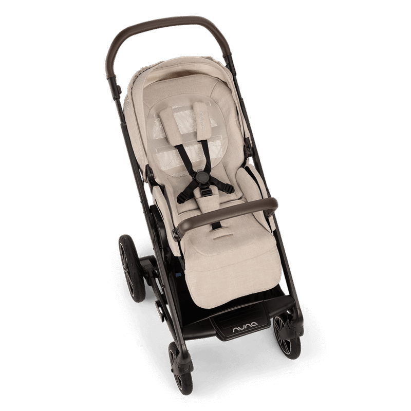 Nuna Mixx™ Next + Mixx™ Next Carry Cot + Arra™ Flex + Base Curv Travel System- Biscotti