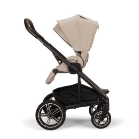Nuna Mixx™ Next + Mixx™ Next Carry Cot + Arra™ Flex + Base Curv Travel System- Biscotti