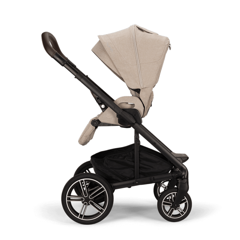 Nuna Mixx™ Next + Mixx™ Next Carry Cot + Arra™ Flex + Base Curv Travel System- Biscotti