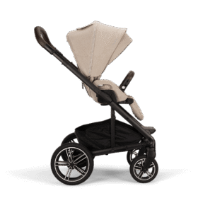 Nuna Mixx™ Next + Mixx™ Next Carry Cot + Arra™ Flex + Base Curv Travel System- Biscotti