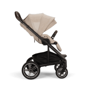Nuna Mixx™ Next + Mixx™ Next Carry Cot + Arra™ Flex + Base Curv Travel System- Biscotti