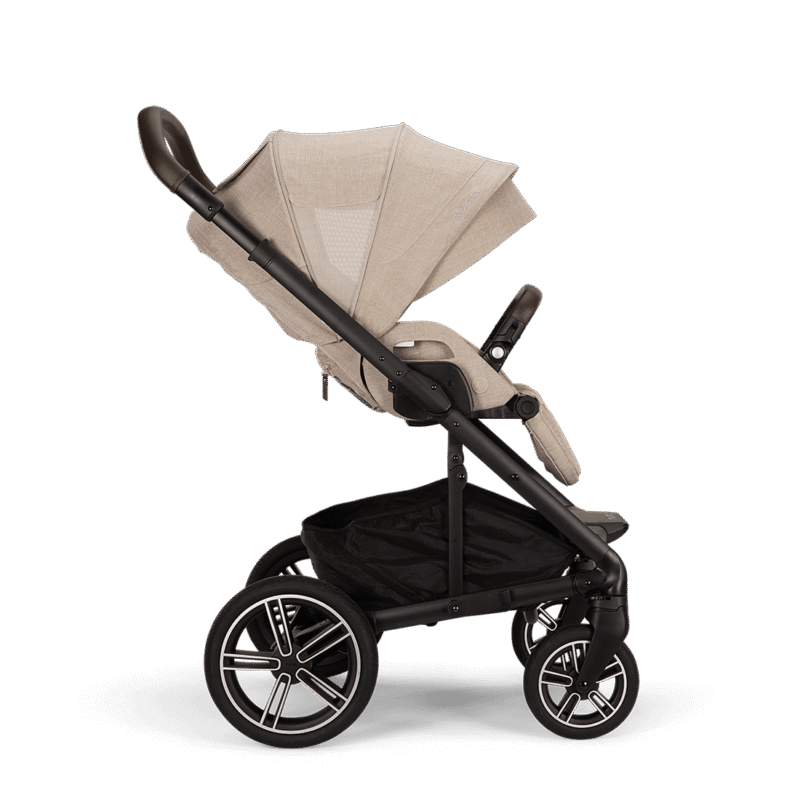 Nuna Mixx™ Next + Mixx™ Next Carry Cot + Arra™ Flex + Base Curv Travel System- Biscotti