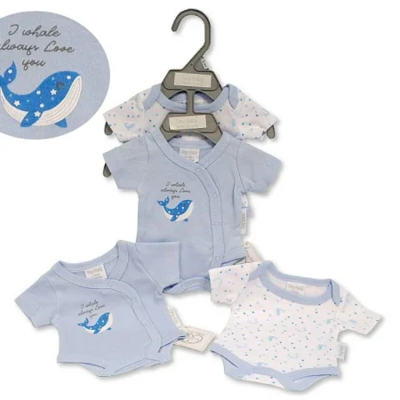 Premature Baby Boys 2 Pcs Bodysuit Set - Cuddle & Hugs (copy)