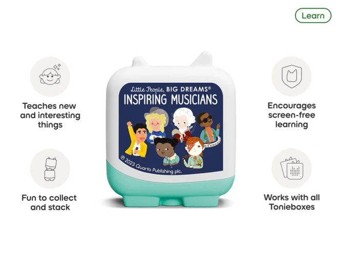 Tonies Book Pocket Tonies: Inspiring Musicians Little People, Big Dreams Tonies Book Pocket Tonies: Inspiring Musicians Little People, Big Dreams