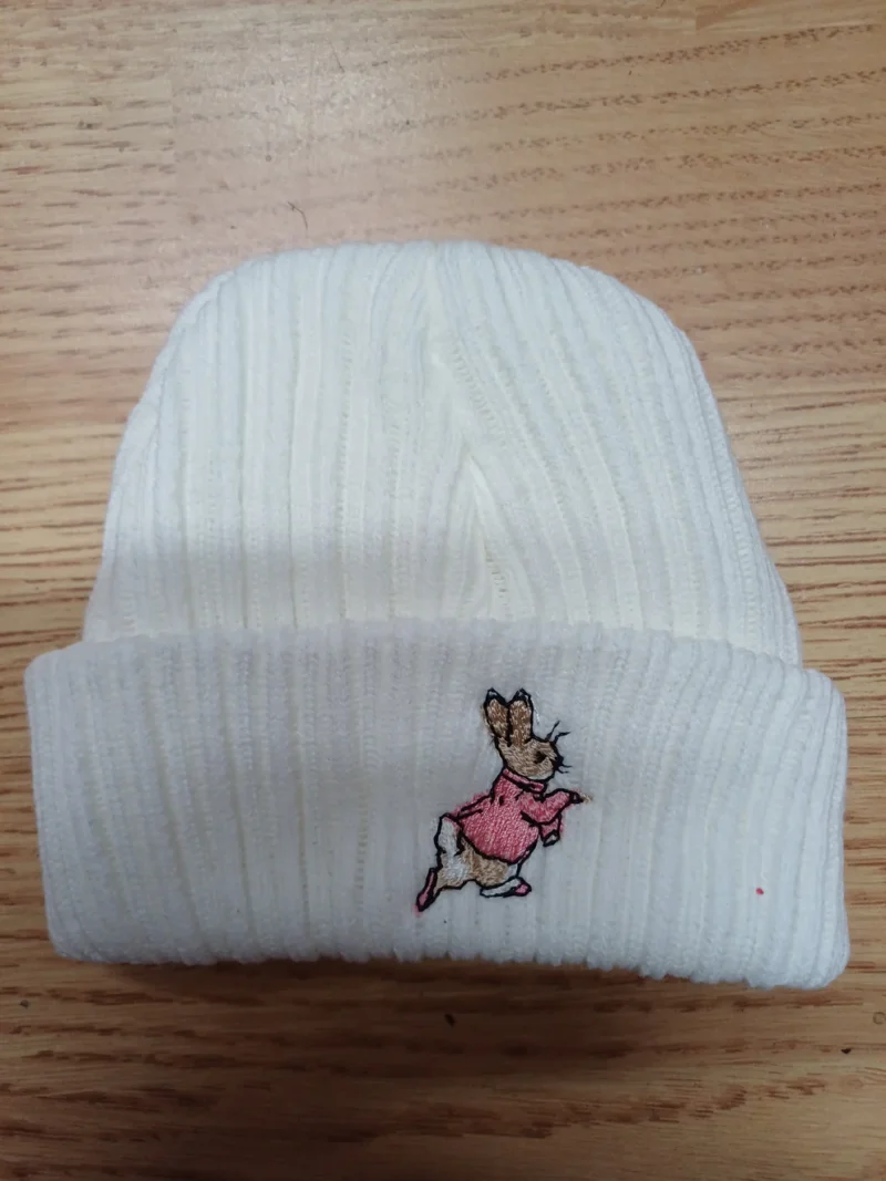 Newborn Taupe Rabbit Beanie Hat (copy)