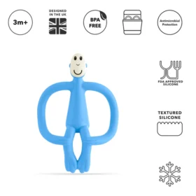 Matchstick Monkey Light Blue Original Teether