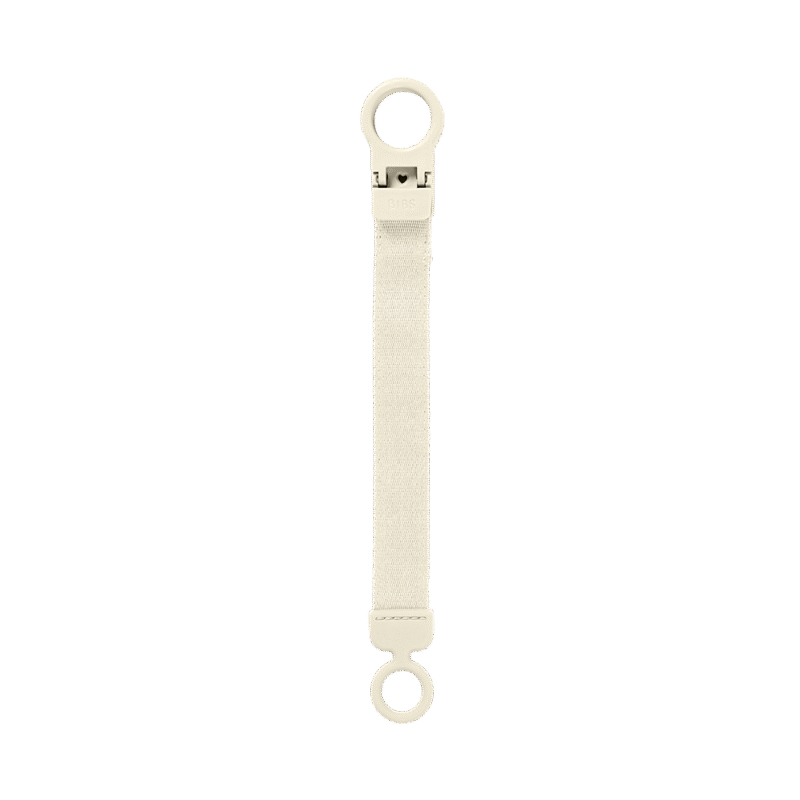 Bibs Pacifier Clip Loop - Ivory