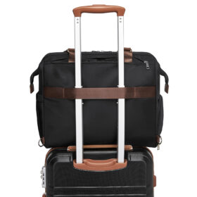 Kono Large Nappy Changing Tote Bag, Insulated Pockets & Waterproof Zip Pocket – Black