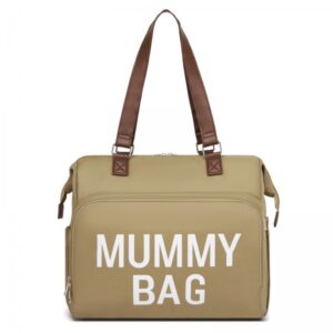 Kono Large Nappy Changing Tote Bag, Insulated Pockets & Waterproof Zip Pocket - Black (copy)