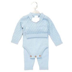 Baby Sky True Knit 3 Piece Outfit
