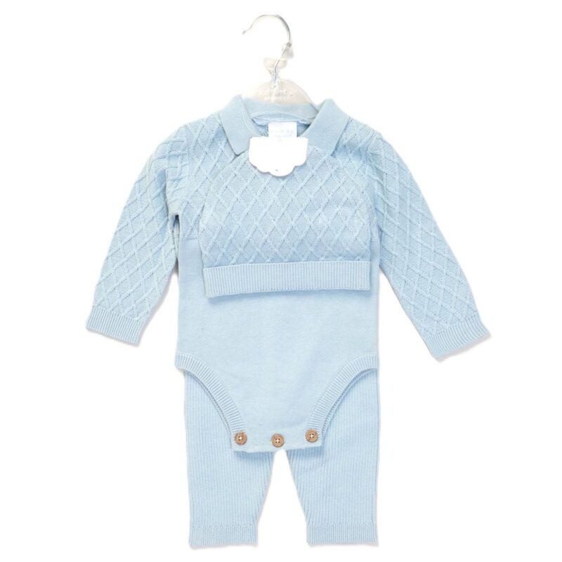 Baby Sky True Knit 3 Piece Outfit