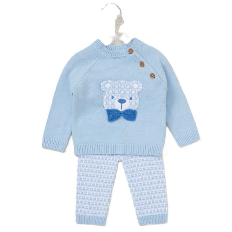 Baby Boys Knitted 2 Piece Boutfit