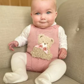 Pex Girls Bear Outfit Dusky Pink