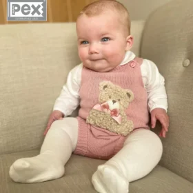 Pex Girls Bear Outfit Dusky Pink
