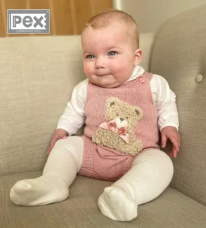 Pex Girls Bear Outfit Dusky Pink