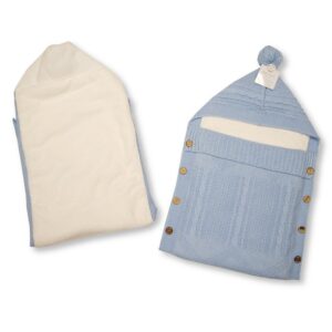 Knitted Baby Nest With Padding- Pink (copy)
