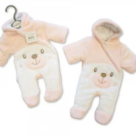 Baby Padded Snowsuit – Teddy – Sky (copy)